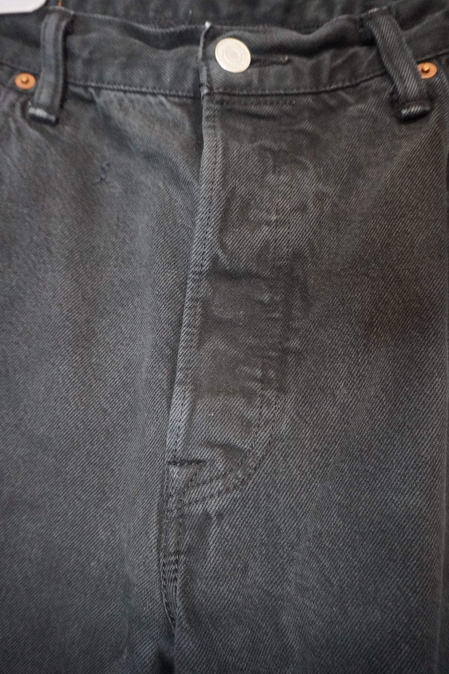 Jean noir coupe droite – BY KER