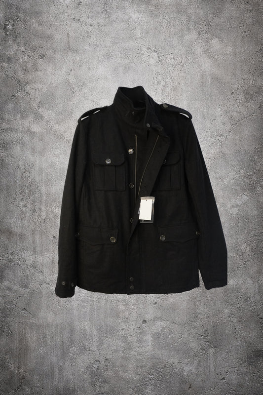 Veste laine noire Famock – Taille – M (oversized)