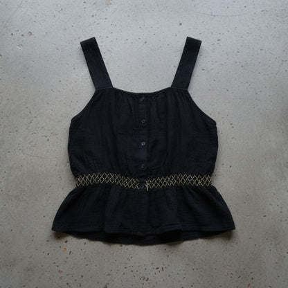 Top noir en coton – taille M