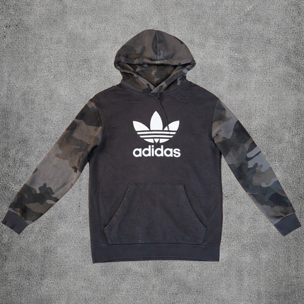 Hoodie gris motif militaire - Adidas - Taille M