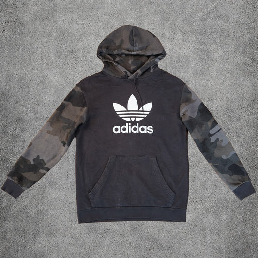 Hoodie gris motif militaire - Adidas - Taille M