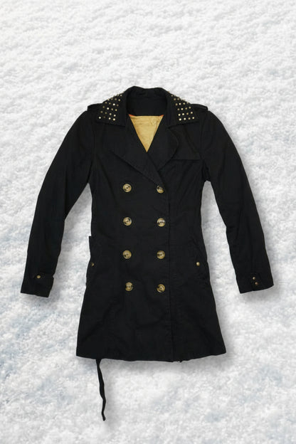 Midnight Chic Trench Coat – by MANDY CHERIE
