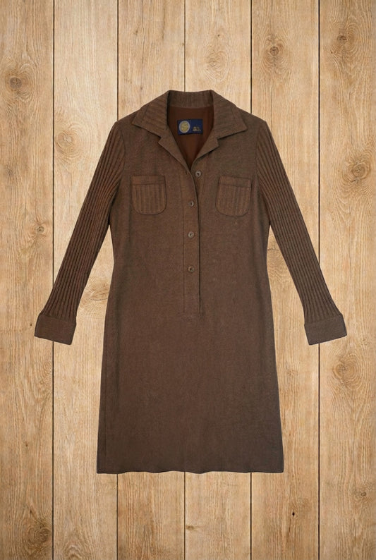 Robe maille marron – by Béatrice