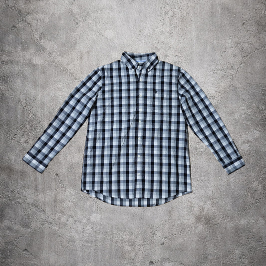 Chemise à carreaux noirs et blancs - Chaps - Taille XL