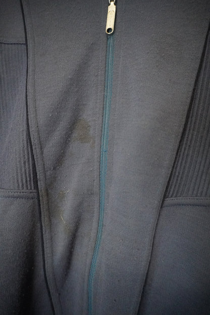 Veste sweat bleu marine au style sportif – By MIA