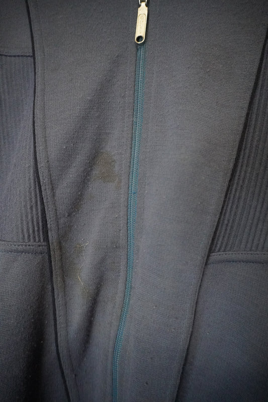 Veste sweat bleu marine au style sportif – By MIA