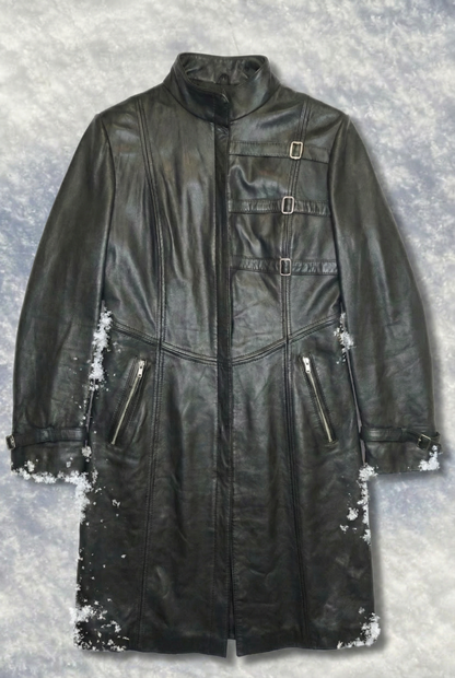 Veste Noir Effet Cuir - Taille S/M