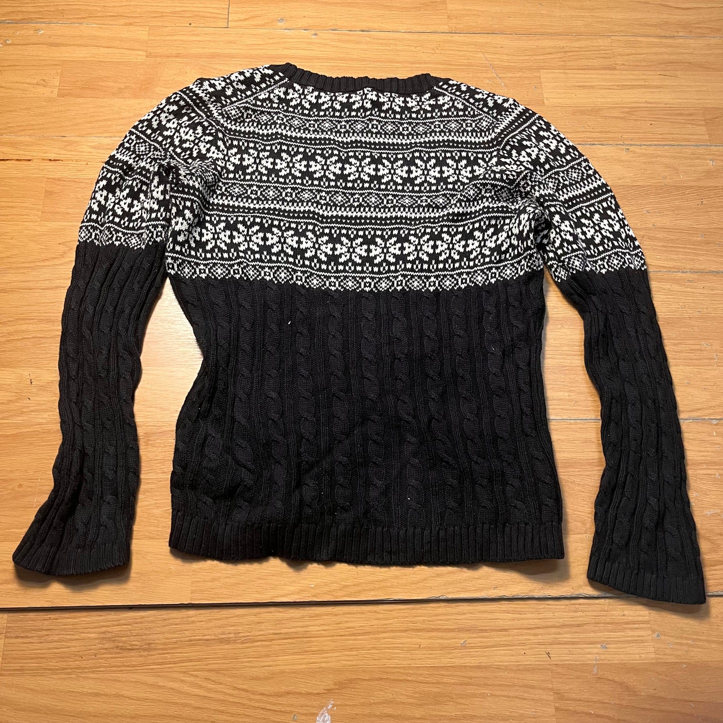 Pull noir et blanc Tommy Hilfiger – Taille – XL