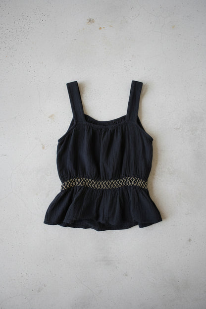 Top noir en coton – taille M