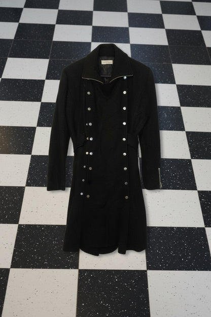 Manteau long style Napoléon noir – BY SARAH LANG