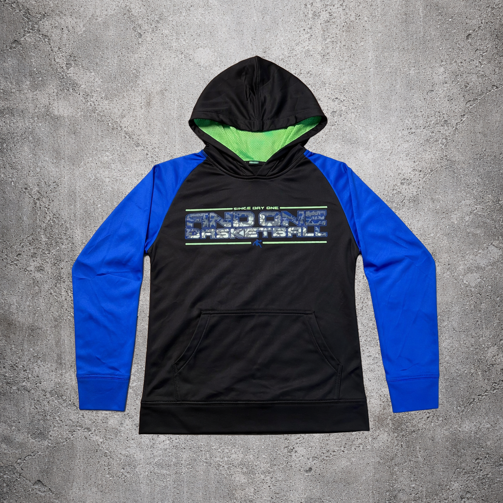 Hoodie bleu et noir - ANDI - Taille XS