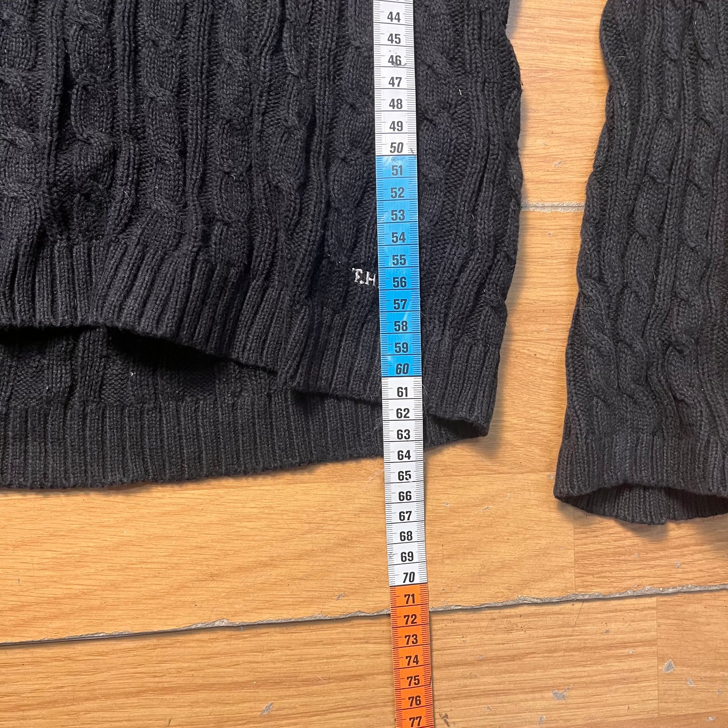 Pull noir et blanc Tommy Hilfiger – Taille – XL