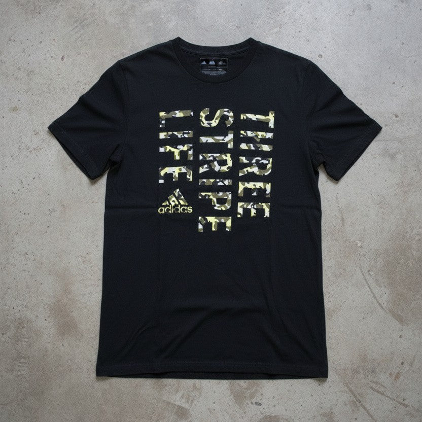 T-shirt noir Adidas – taille M (oversize)