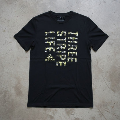 T-shirt noir Adidas – taille M (oversize)