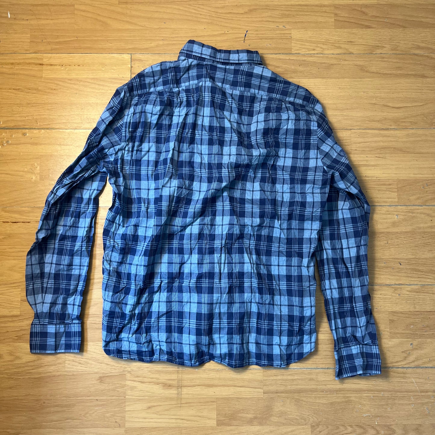 Chemise slim à carreaux bleu - J.Crew - Taille XL