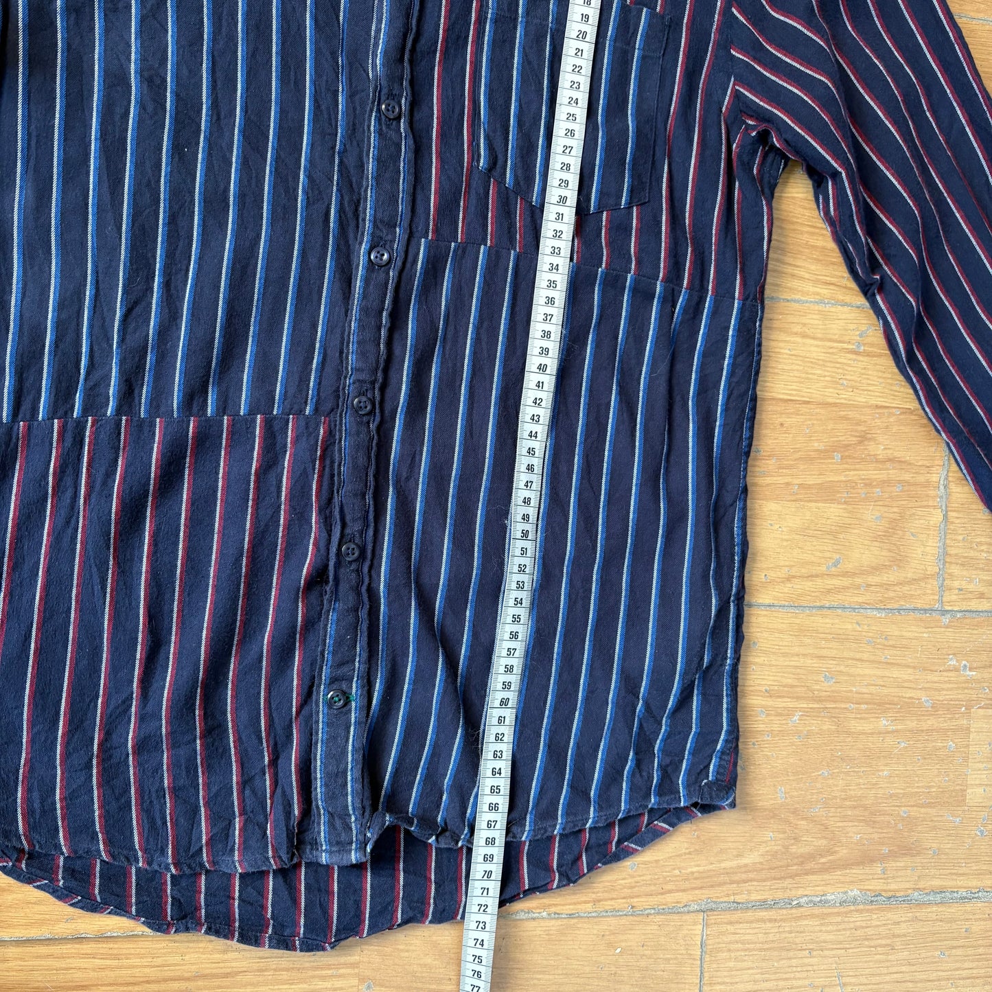 Chemise rayées bleu et rouge - Tommy Hilfiger - Taille S