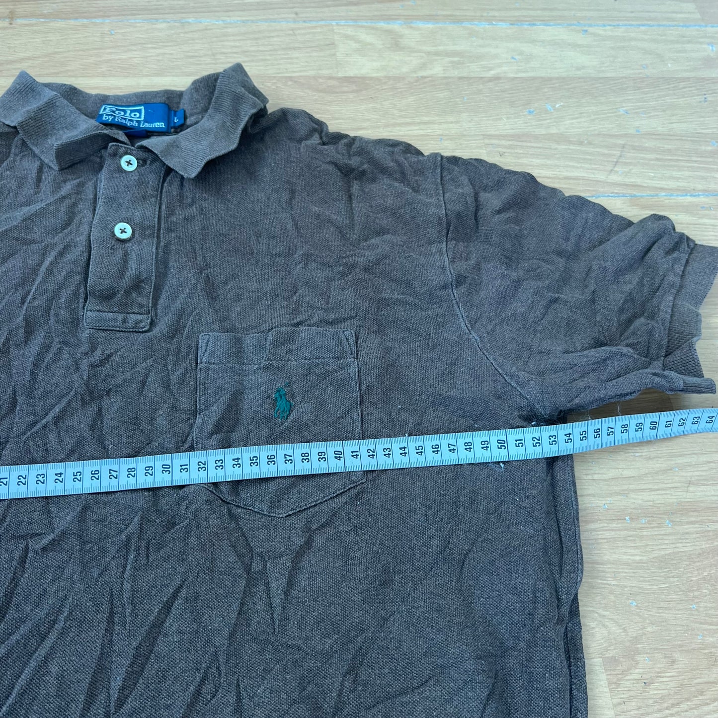 Polo marron - Ralph Lauren - Taille L