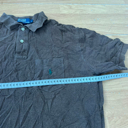 Polo marron - Ralph Lauren - Taille L
