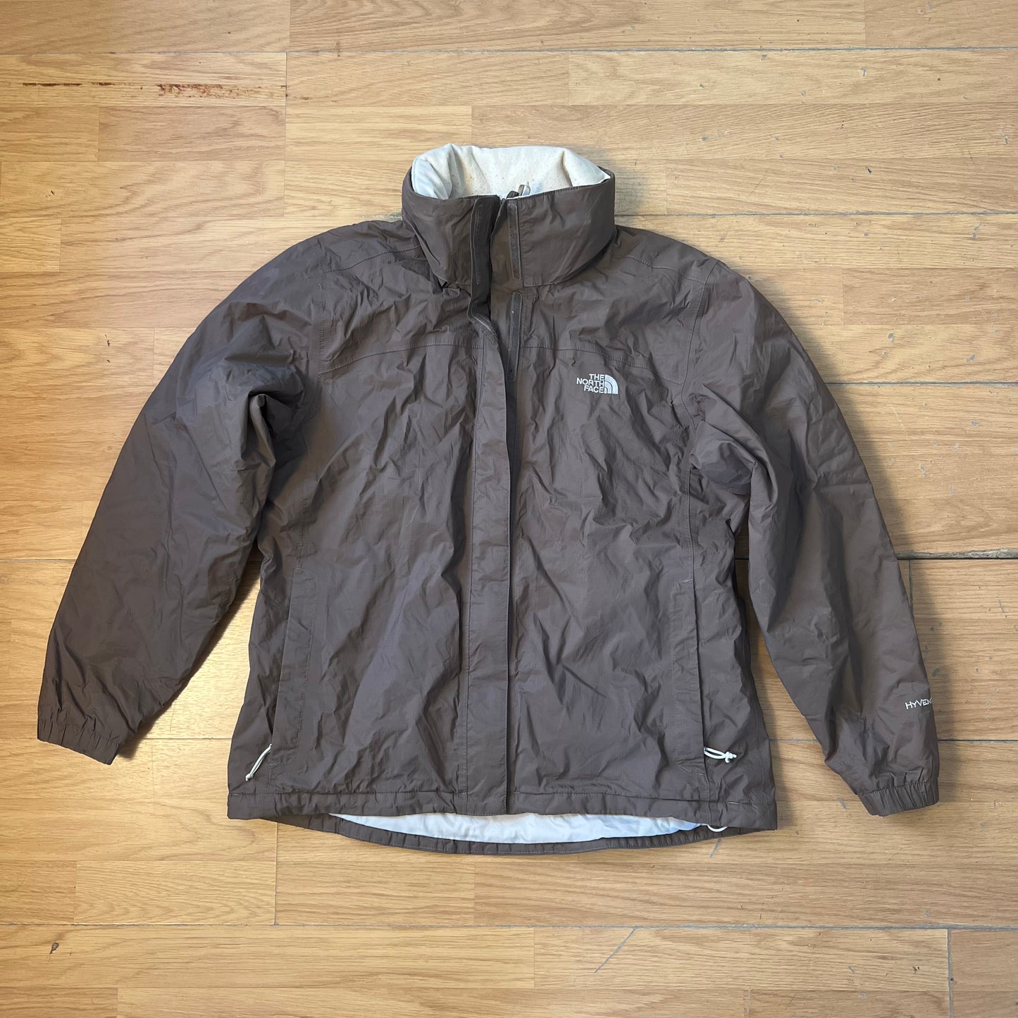 Parka marron et crème - The North Face - Taille L (coupe femme)