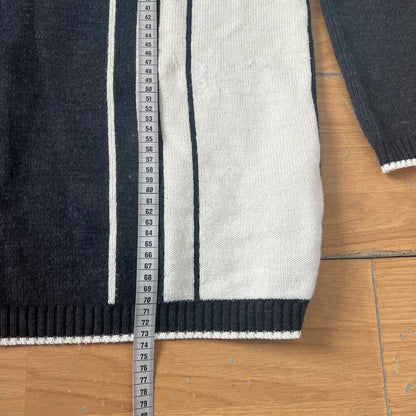 Pull col V gris et crème - Fila - Taille XXL by SARLOTTE