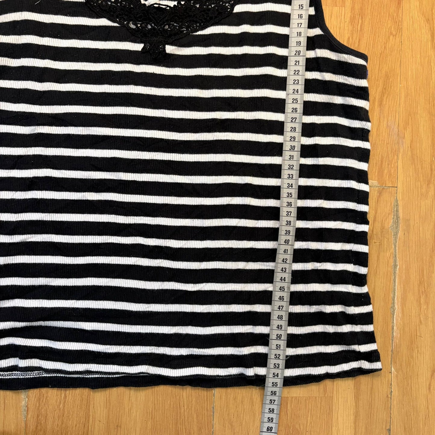 Débardeur rayé noir et blanc - Ralph Lauren (femme) - Taille L