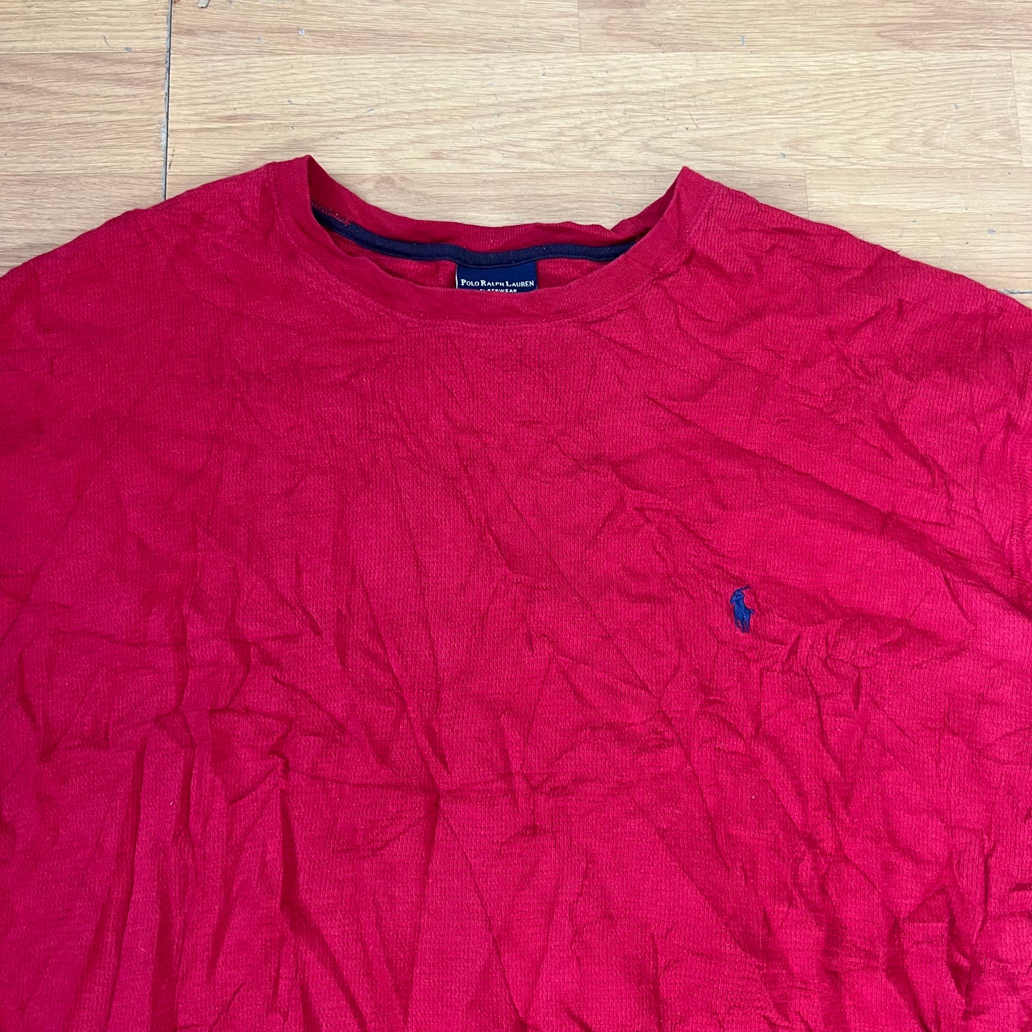 T-shirt manches longues rouge - Ralph Lauren - Taille 2XL
