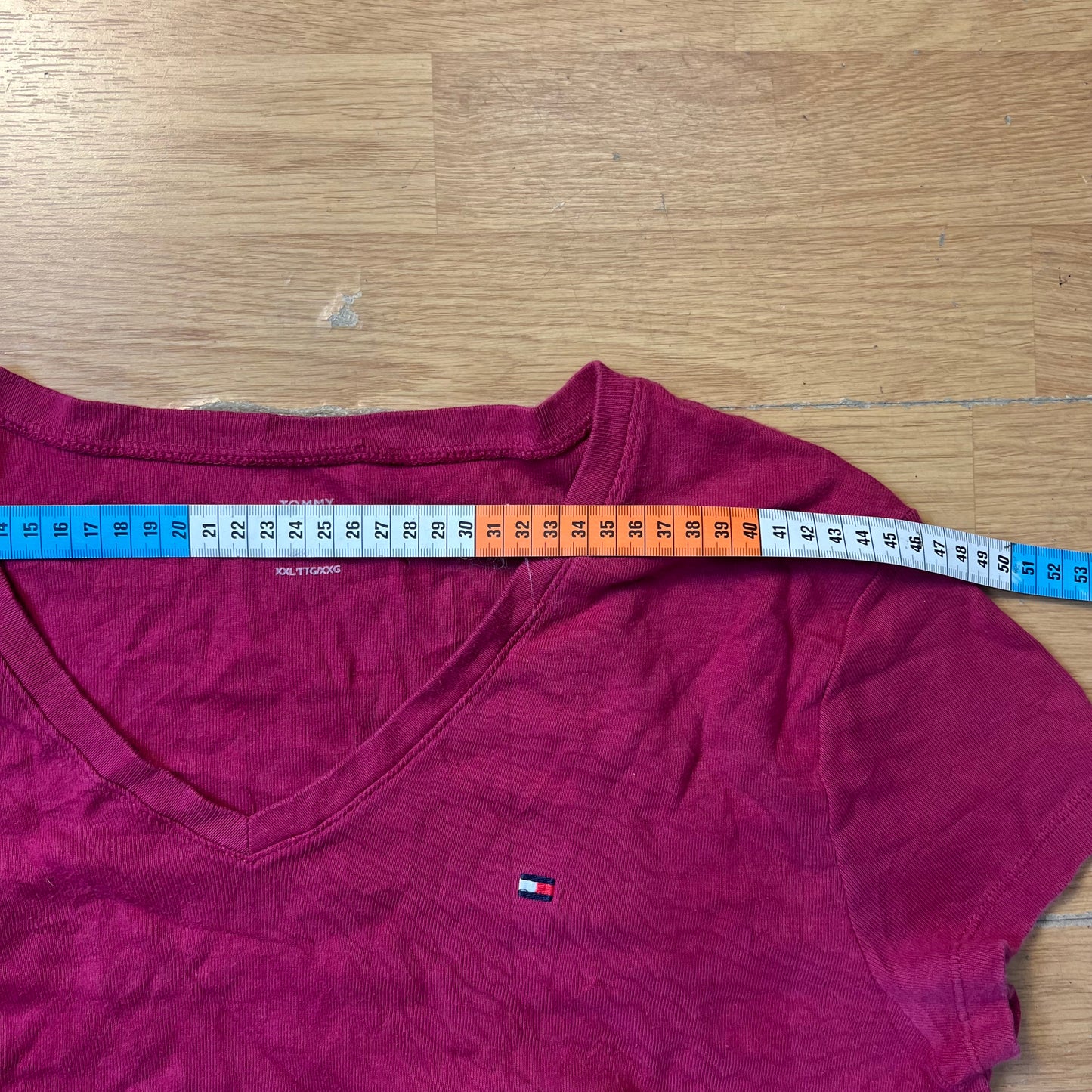 T-shirt rose foncé - Tommy Hilfiger (femme) - Taille XXL