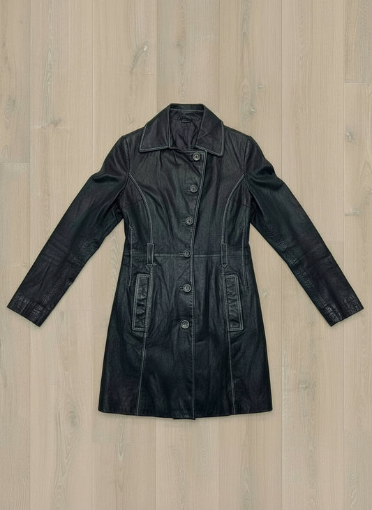 Manteau Long Cuir - by BÉATRICE