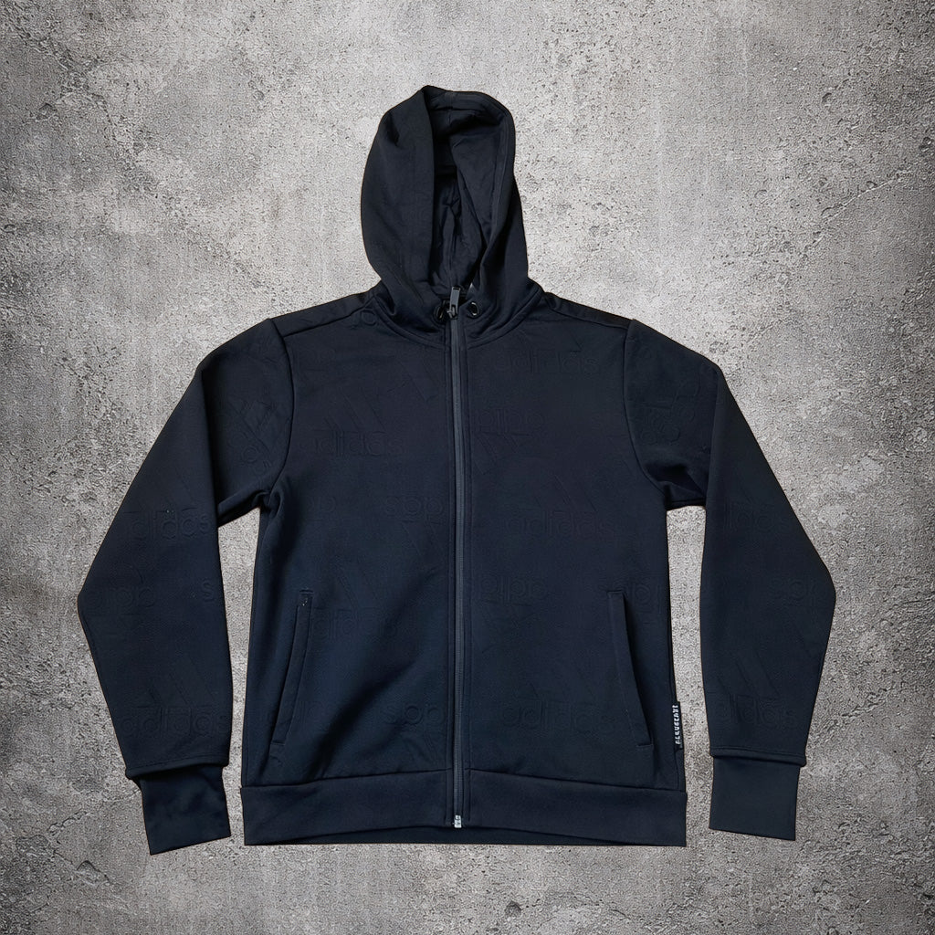 Sweat à capuche noir zippé - Adidas - Taille S