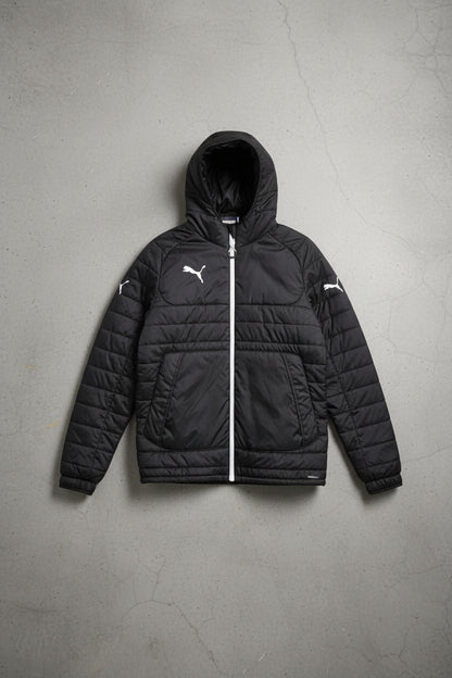 Veste matelassée noire PUMA – taille S (convient M, oversize)