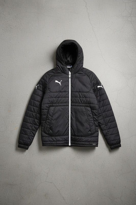 Veste matelassée noire PUMA – taille S (convient M, oversize)