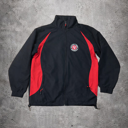 Veste coupe-vent noir et rouge - Taille S
