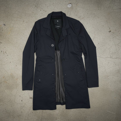 Trench-coat bleu noir G-RAW – taille S