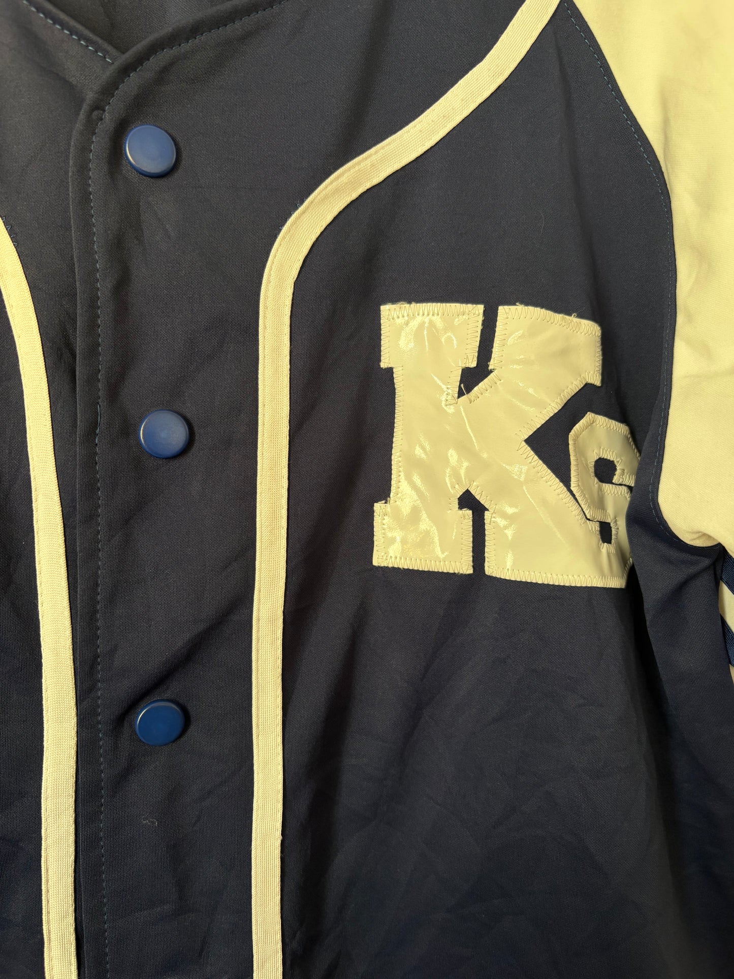 Maillot de baseball bleu et blanc - by DARCY - Taille M