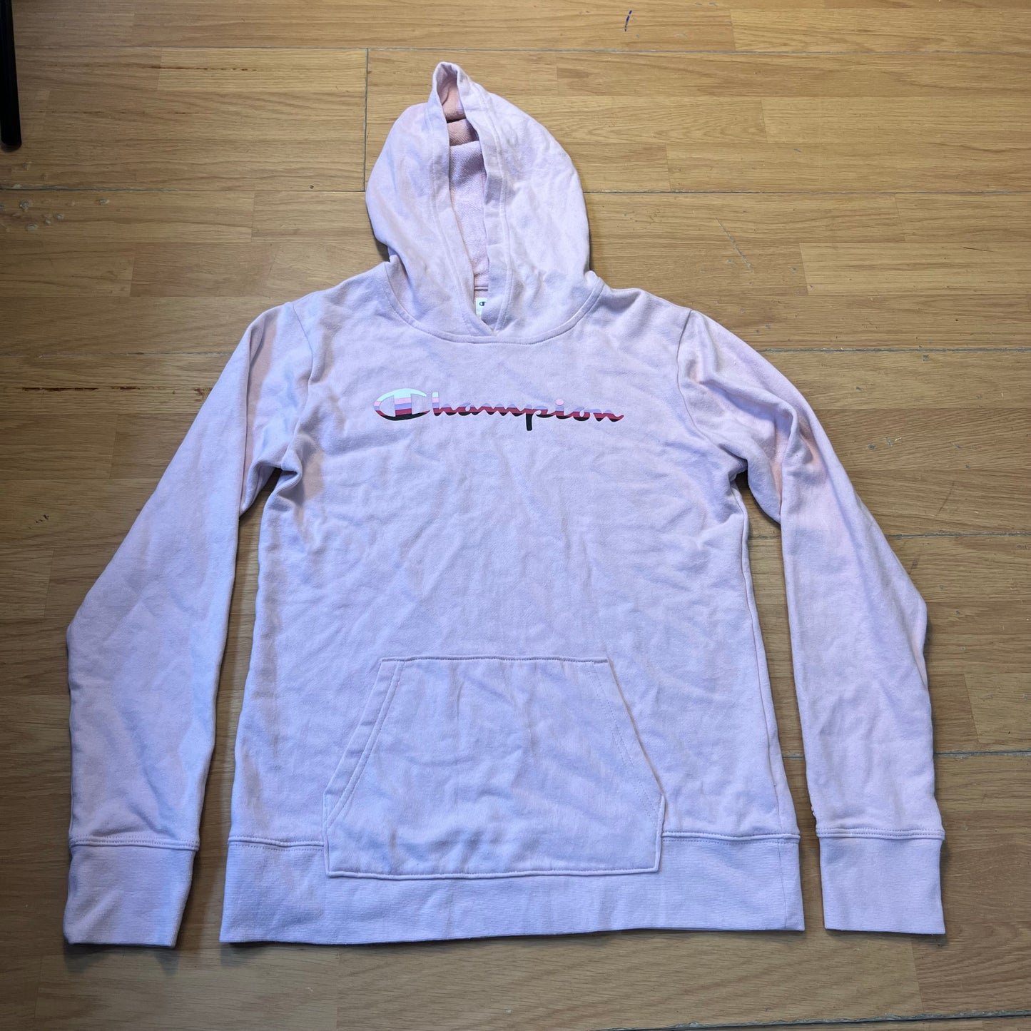 Sweat à capuche rose - Champion (enfant) - Taille XL