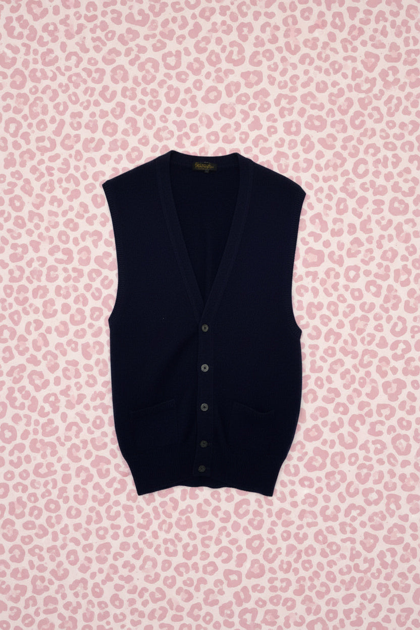 Cardigan Sans Manches en Cachemire - by SARLOTTE - Taille : M