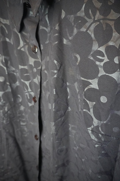 Chemise Motif Fleurs - violet foncé -  by PRMEC - Taille S