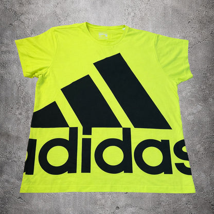 T-shirt vert fluo - Adidas - Taille XL