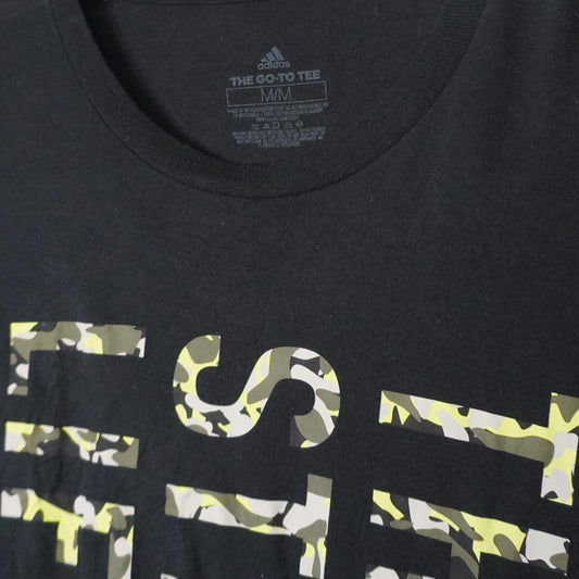 T-shirt noir Adidas – taille M (oversize)