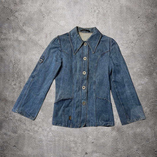 Veste en denim bleu foncé Tweans – Taille M