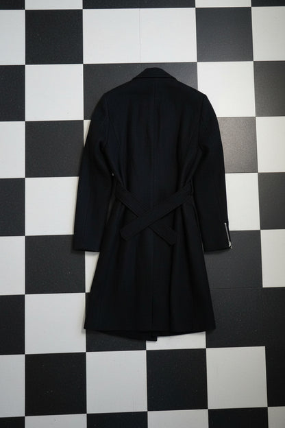 Manteau long style Napoléon noir – BY SARAH LANG