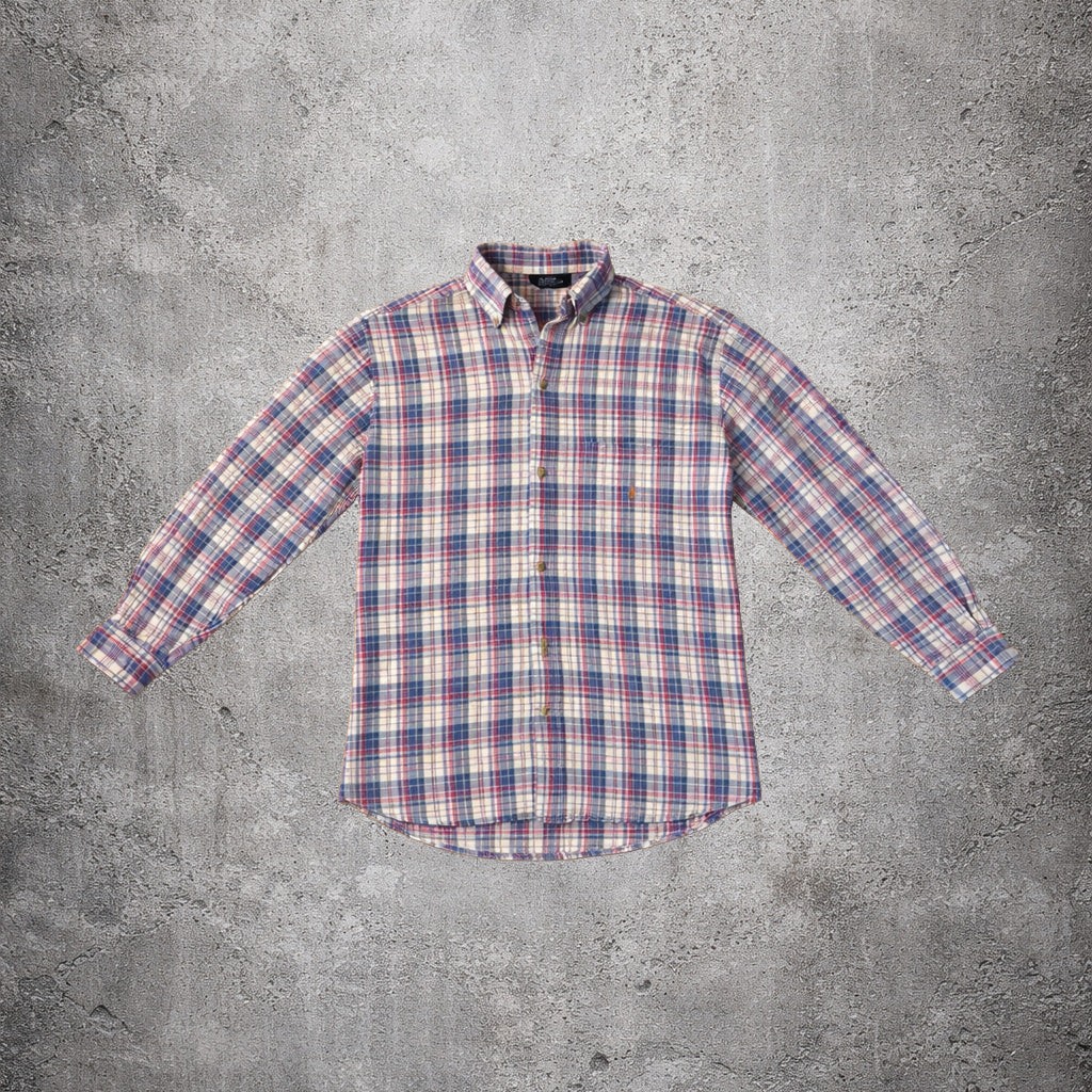 Chemise à carreaux rouge et bleu - Nautica - Taille M