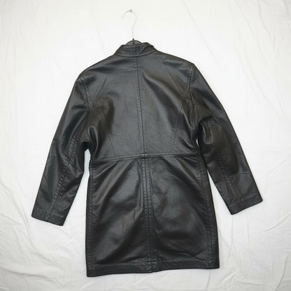 Manteau Long En Cuir - by PLAN.BEE - Taille : M
