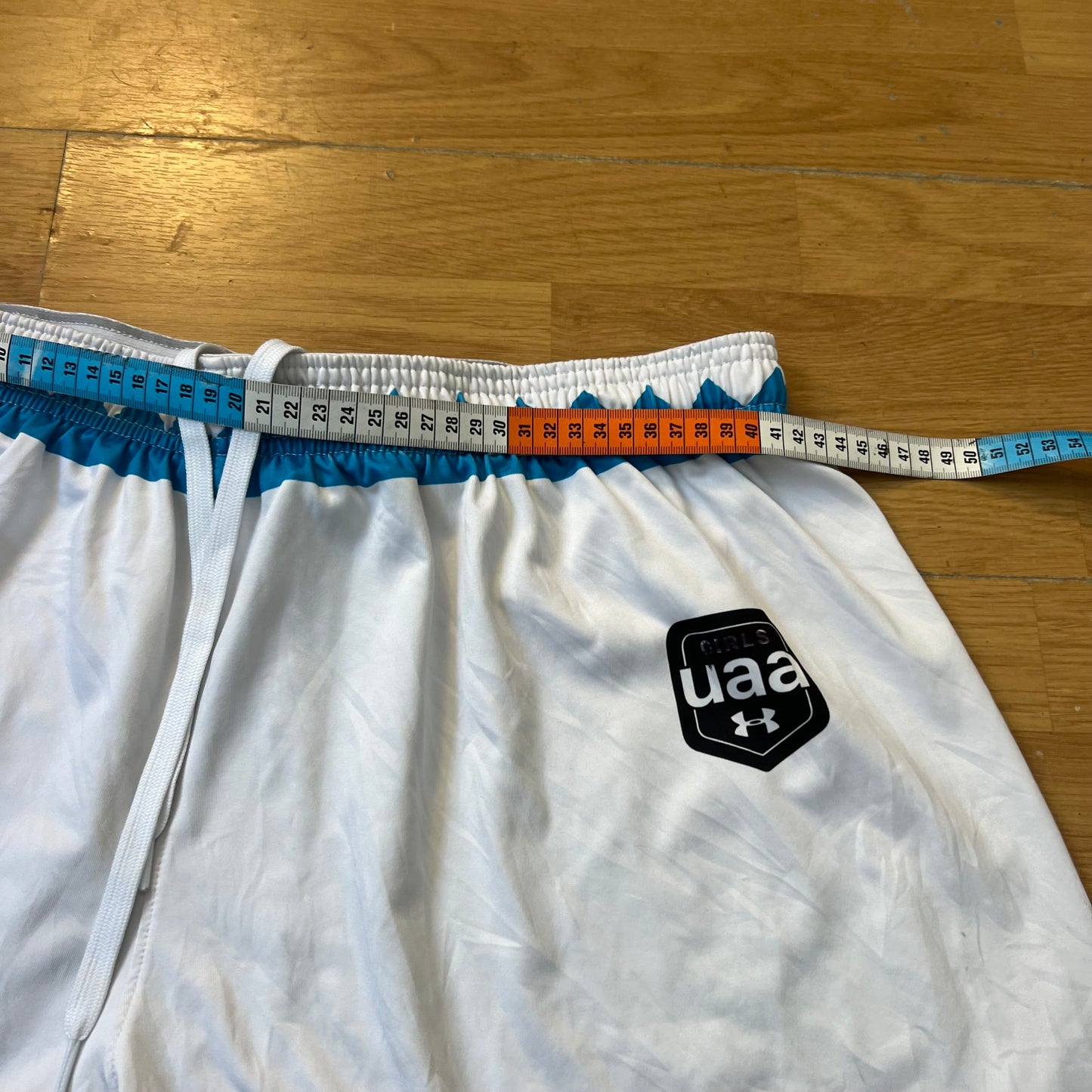 Shorts de sport blanc et bleu - Under Armour - Taille XL