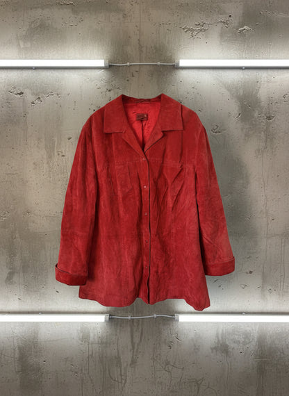 Surchemise en cuir rouge – By Jonathan - Taille 52