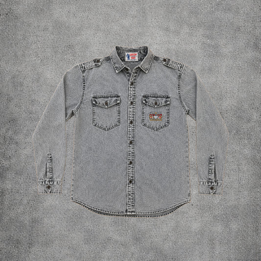 Chemise grise en jean - Lavish - Taille L