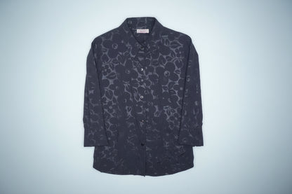 Chemise Motif Fleurs - violet foncé -  by PRMEC - Taille S