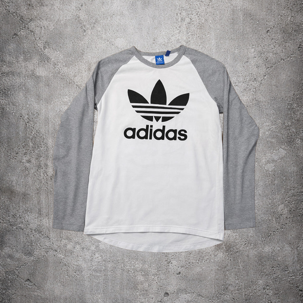 Sweat blanc et gris Adidas – Taille – M
