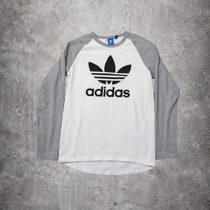Sweat blanc et gris Adidas – Taille – M