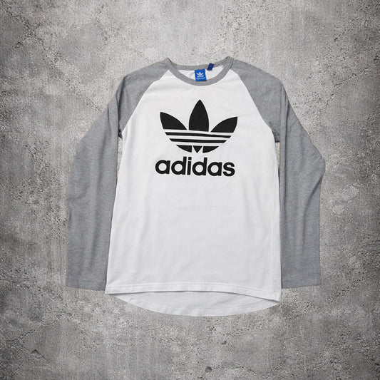 Sweat blanc et gris Adidas – Taille – M